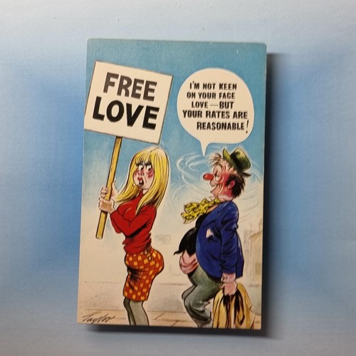 Saucy comic postcard - comic,