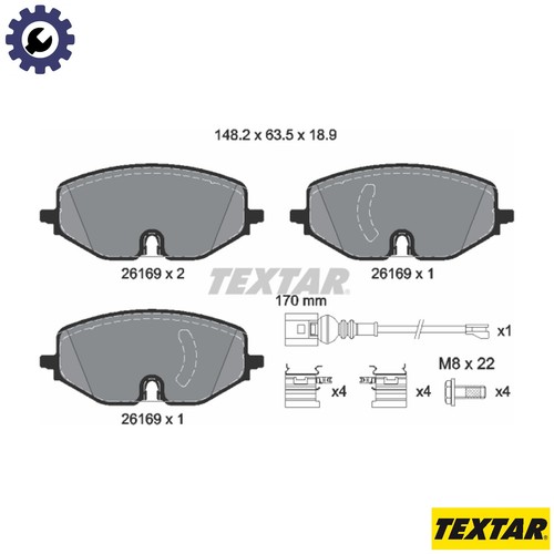 Brake pad set disc - disc,