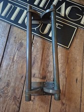 HUGE old impressive vintage Bronze  Door Handles Pulls 18 inch 