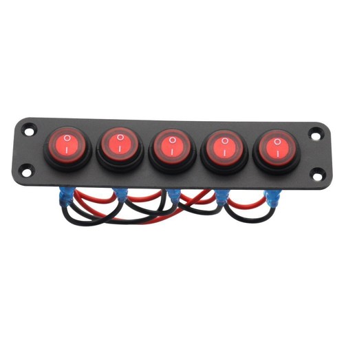 12v rocker switch panel - 12v,