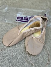 Freed Of London Leather Pink Split Soles Ballet Shoes 4.5 New Top Spin