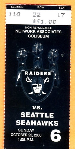 Raiders seahawks - 10/22/00, raiders/seahawks