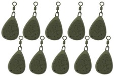 10x Carp Fishing Leads 1.5oz 2oz 2.5oz 3oz 3.5oz 4oz Flat Pear Ledger Weights 