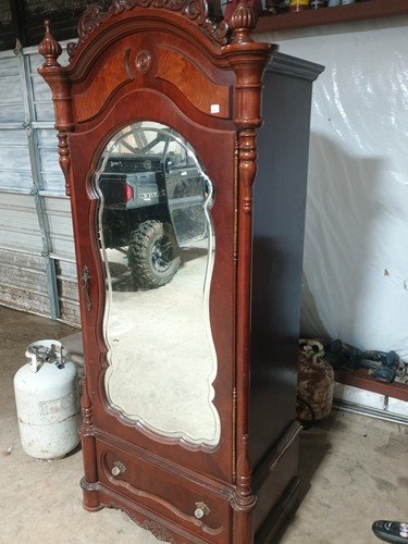 Cherry carved armoire pulaski - cherry,