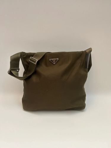 Prada army green crossbody - crossbody, bag