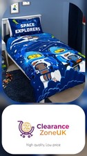 New Official Lego City Space Explorers Single Duvet Cover & Pillowcase Set, UK