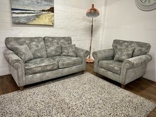 Distressed Velour 2 Seater
