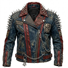 Men’s Punk Gothic Spiked