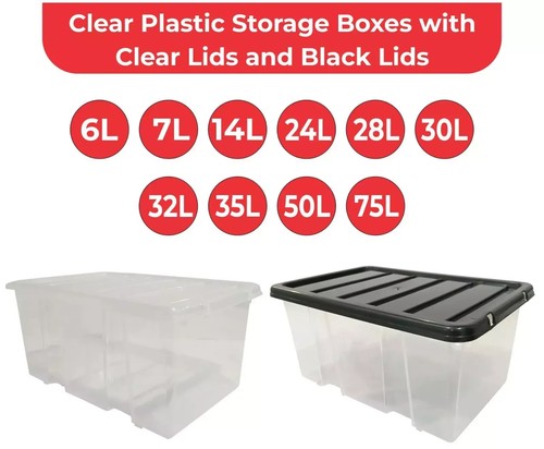 Clear plastic storage - plastic,