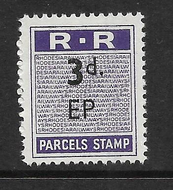Rhodesia 1951 railway parcel - rhodesia,,
