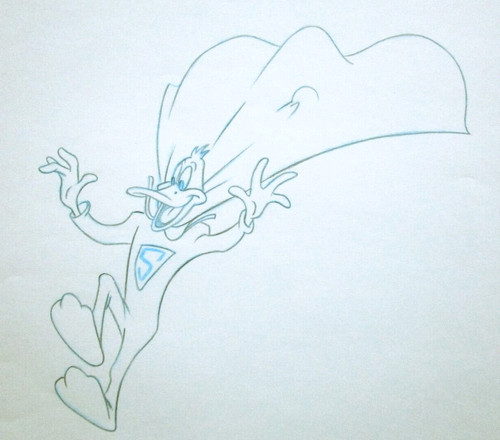 Signed daffy duck superman dc - daffy,