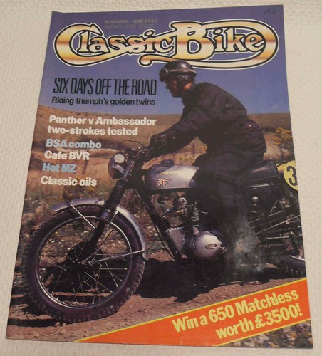 Classic bike ambassador - 11/88,