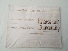 Vellum Indenture 1871 Budbridge Farm Isle of Wight