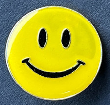Pin Badge SMILEY FACE 37mm