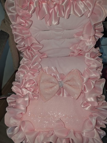 Universal pink sequin pram - pink,