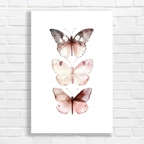Delicate butterfly trio - butterfly, canvas