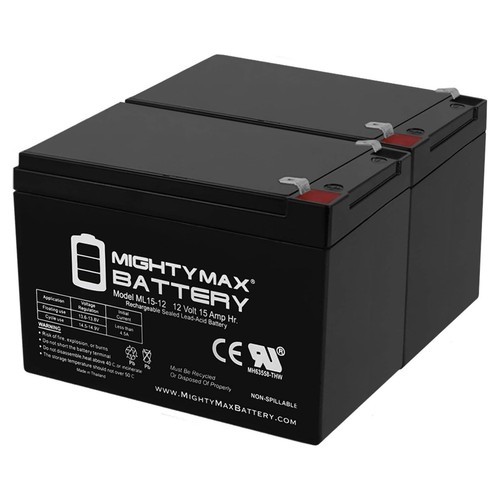 Mighty max 12v - 15ah, f2