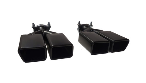Tailpipe black sports - 2x,