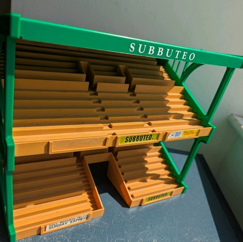 Tan and green - subbuteo, stadium