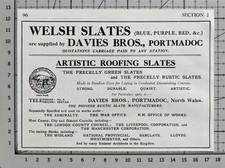 Welsh Slates - Davies Brothers - Portmadoc - 1935 Trade Cutting 491