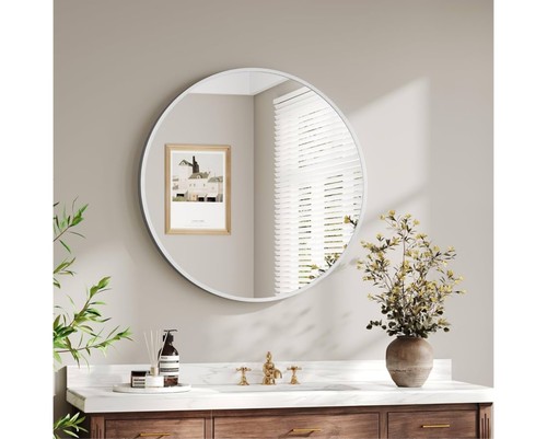 Round wall mirror 50x50cm - wall,