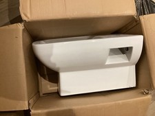 Cosy wall hung WC, white porcelain.