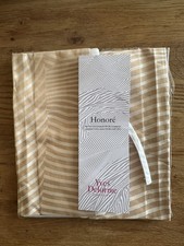 Yves Delorme Honore Sepia Repose Neckroll 100% Cotton Made In France New