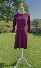 Fat face ladies purple jumper  dress size 12 dark plum fatface