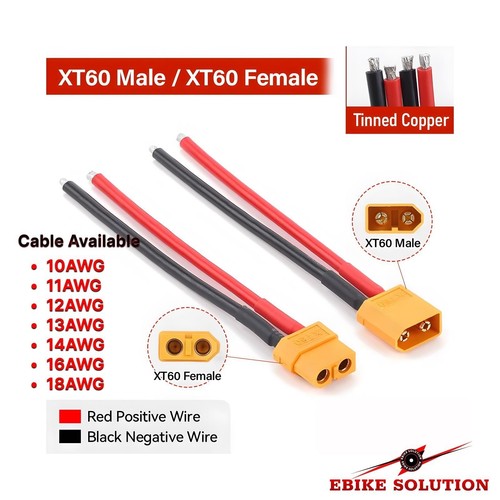 Pigtail xt60 male - pigtail, female