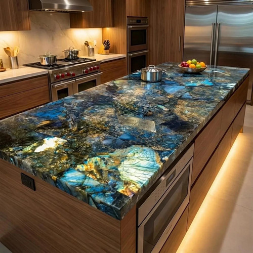 Labradorite gemstone kitchen - gemstone,