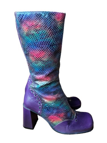 Y2k leather boots - y2k,