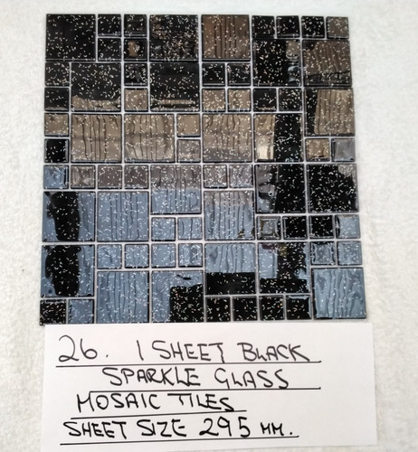 Mosaic tiles sheet black - mosaic,