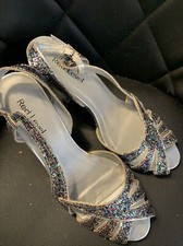 Red Level Silver Glitter Ankle