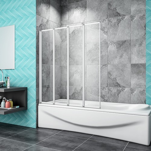 Folding bath screen shower - bath,