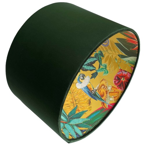 Green velvet jungle tropical - green,