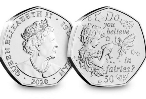 Isle man coin 50p - isle,