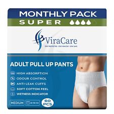 60 x Incontinence Pants for Men & Women | Adult Nappies | M, L, XL |