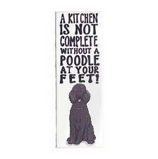 Black Standard Poodle Magnet