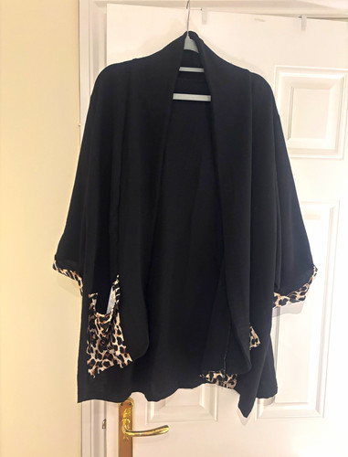 Women black open front - women’s,