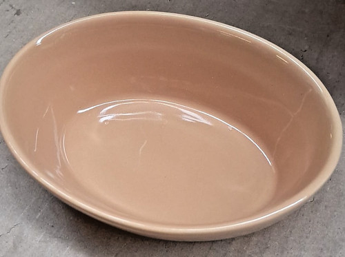 Pie bowls oval stoneware - pie,