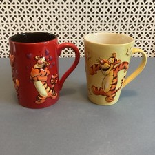 2 x Disney Store Winnie The Pooh Tigger 3D Mugs