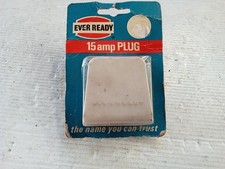 Vintage  Ever Ready 15 amp round pin plug
