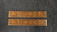 RARE Vintage Pair Klipsch Laser Badges Logos Emblems Heresy Klipschorn La Scala
