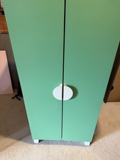 IKEA SMÅSTAD / PLATSA Wardrobe. Green Doors Excellent Condition