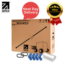 Strong Cardboard TV Boxes Kit for Moving With Foam Corners, Bubble Wrap, Handles