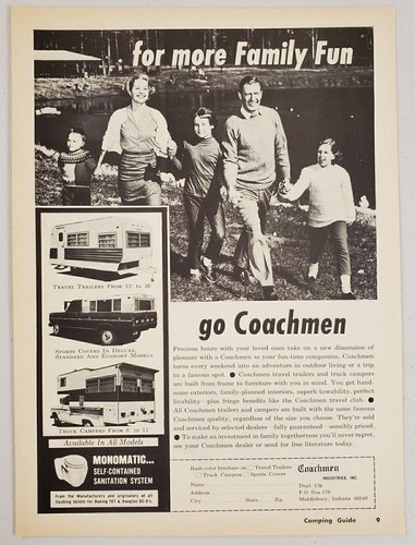 1968 print coachmen travel - ad,