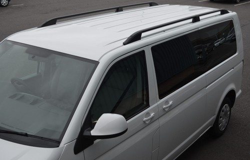 Black roof rack rails - roof, side