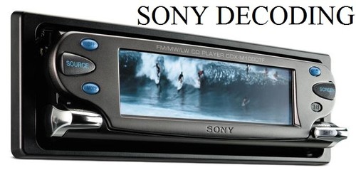 Sony car radio decode - sony,