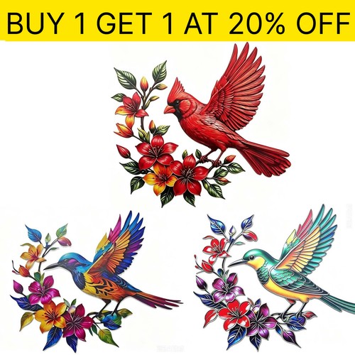Metal hummingbird wall art - metal,