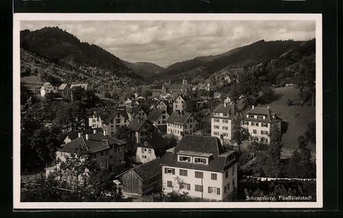 Postcard schramberg town view - postcard,
